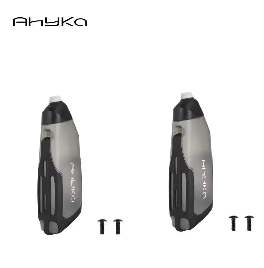 AhyKa Aerodynamic Bike Water Bottle Set 600ml Lightweight Road Bike Cycling Water Bottle Squeeze to Drink Design