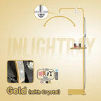 Free LOGO Rotatable Lashes Lamps Half Moon Light Led Moon Lamp Photography Fill Light for Lashes Extension Beauty Floor Lamps