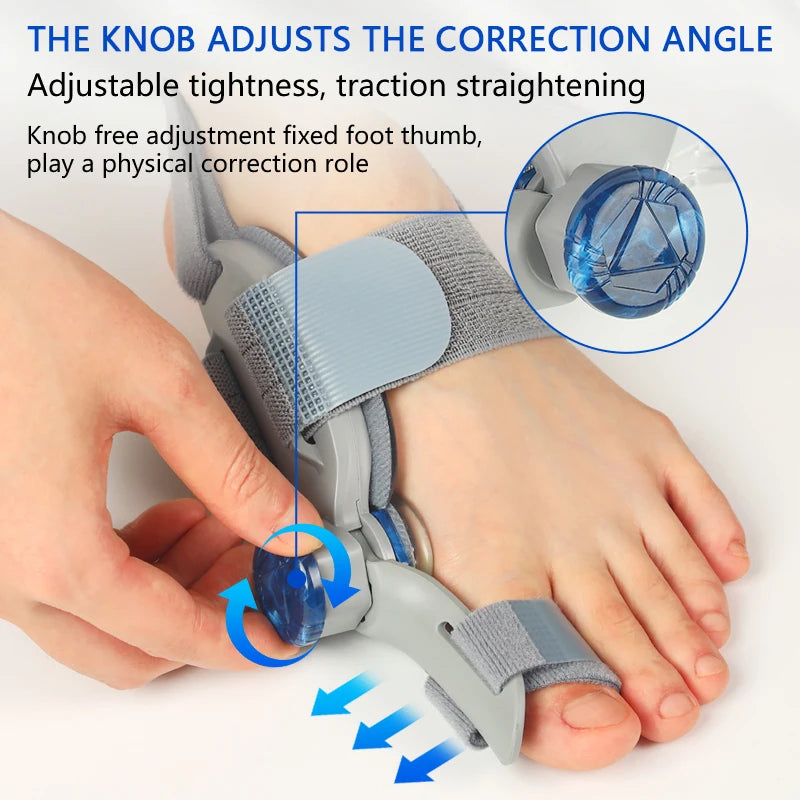 Unisex Bunion Adjustable Bunion Fix for Big Toe Separation Pain Relief - Orthopedic Bunion Splint with Straightener