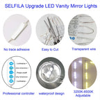 LED Vanity Mirror Light Bulbs USB 5V Dimmable 5 Color Modes Hollywood Makeup Lights