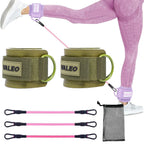 Yoga Exercise Tools Fitness Ankle Buckles Stretchy Leg Bands Resistance Bands Leg And Hip Trainer Adjustable Foot Support Sleeve