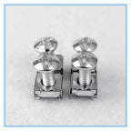 100Pcs Carbon steel Network Storage Server Cabinet Screw Rack Mount Cage Nut Bolt Washer M5 M6x16 for Server Shelve Router