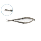 1pc Professional Eyebrow Scissors, Stainless Steel Spring Action Facial Hair Trimmer Cuticle Nipper Ergonomic Beauty Tool