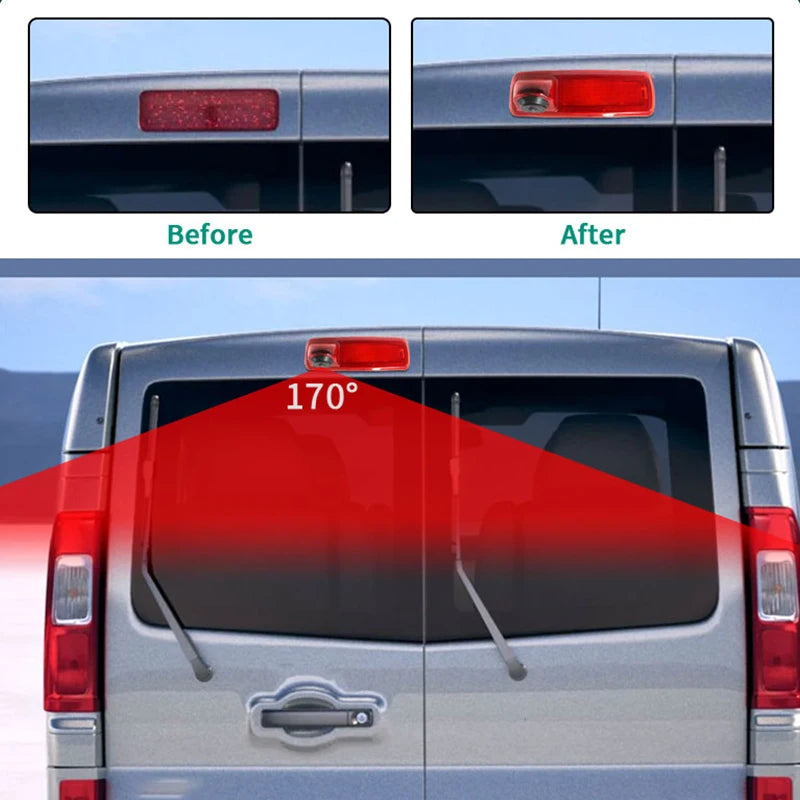 AHD Car Brake Light Rear View Camera Waterproof For Renault Trafic Vauxhall Opel Vivaro Nissan NV300 Fiat Talento(2014-2019)