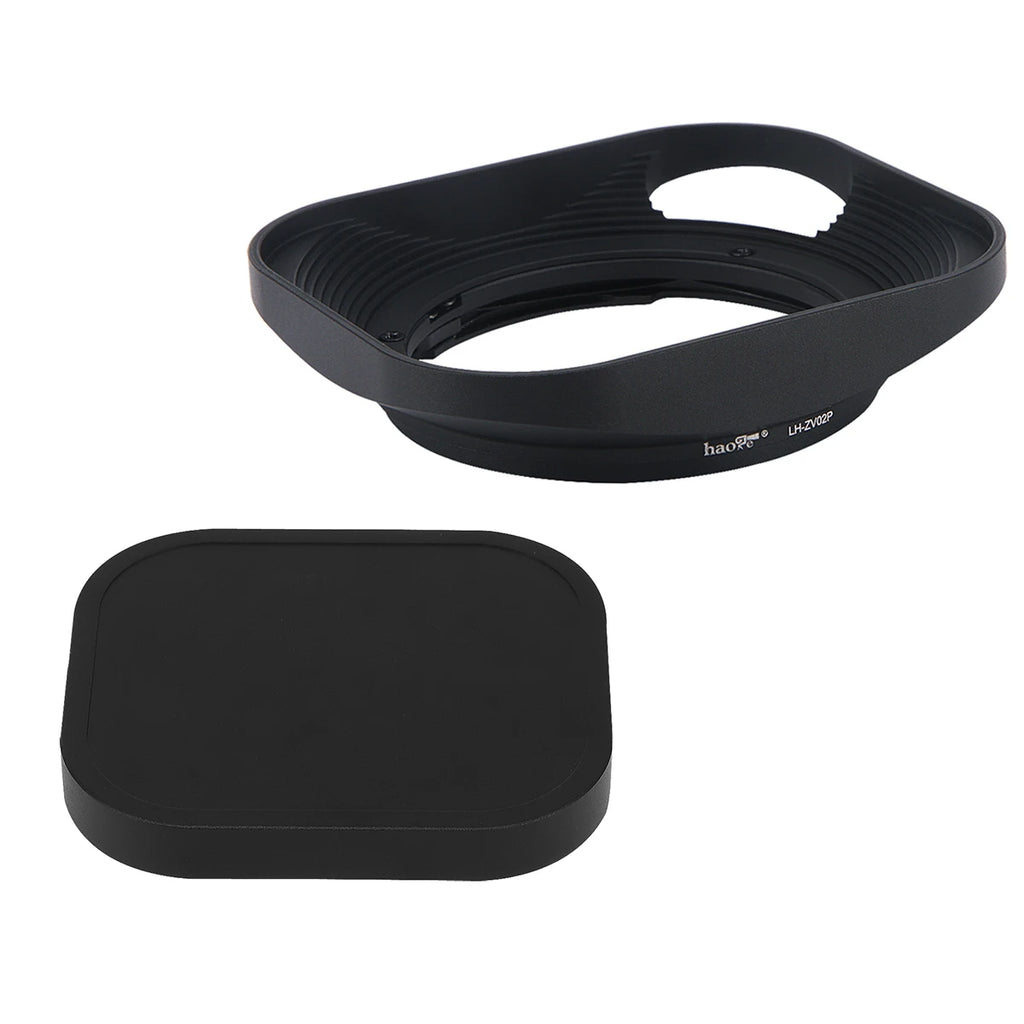 Haoge LH-ZV02P Metal Square Lens Hood for Carl Zeiss Planar T* 2/50 50mm f2 ZM, 35mm/F2 Lens Hollow Out