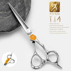 Titan Barber Hair Scissors Professional Grade Hairdressing Shears for Stylists Cutting Thininng CNC Japan Steel Hair Scissors