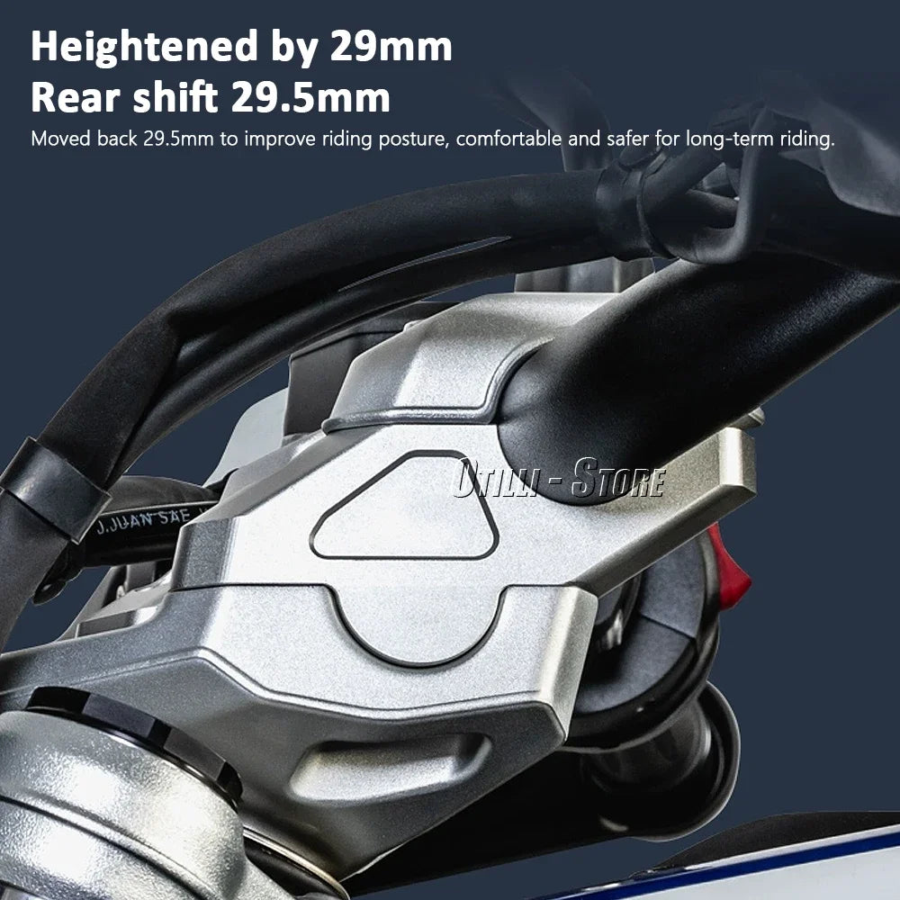 For BMW R 1300 GS R1300gs R1300GSA R1300GS Adventure Motorcycle Handlebar Riser Bar Mount Handle Clamp Kit 2023-2025