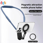 Silicone Magnetic Neck Halter Mobile Phone Holder For IPhone 16 15 14 13 For For Samsung FOR Xiaomi Selfie Stand Bracket