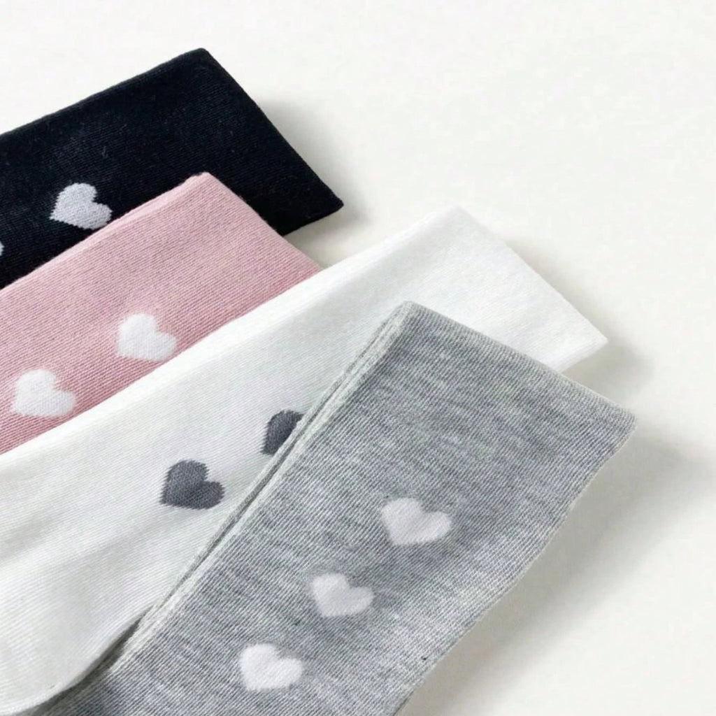 4 Pieces Children's Baby Girl's Toddler Solid Tights - Perfect For School, Dancing & Play