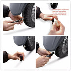 17PCS Outer Tire Puncture Repair Kit Mushroom Plug Tool Motorcycle Scooter Bike Car Motorcycle Tire Repair Plug Tool
