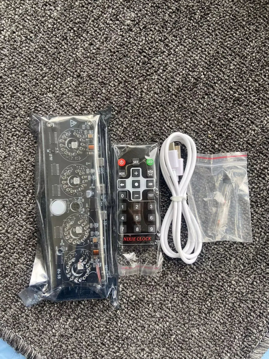 GHXAMP IN-18 Nixie Tube Clock Base Kit 4-Digit Advanced Version DC 5V (No Tubes)