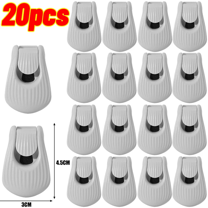 20/5Pcs Fishing Rod Holder Fixer Clip Fishing Pole Holder Compact Design Fishing Rod Fixer Fish Rod Holder Storage Accessories