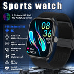 New Men Women Smart Watch AMOLED HD Heart Rate Health Monitor Sports IP68 Waterproof Bluetooth Call Smartwatches For Android IOS