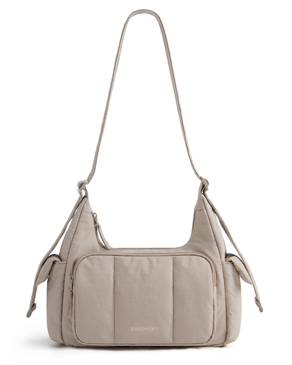 BAGSMART Nylon Material Shoulder Bag High Capacity Crossbody Messenger Bag Leisure Versatile School Shoulder Bag