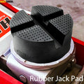 Universal Car Rubber Cross Slotted Jack Pad Adapter Guard Floor Disk Frame Rail Protector For Pinch Weld Side Chassis Trolley