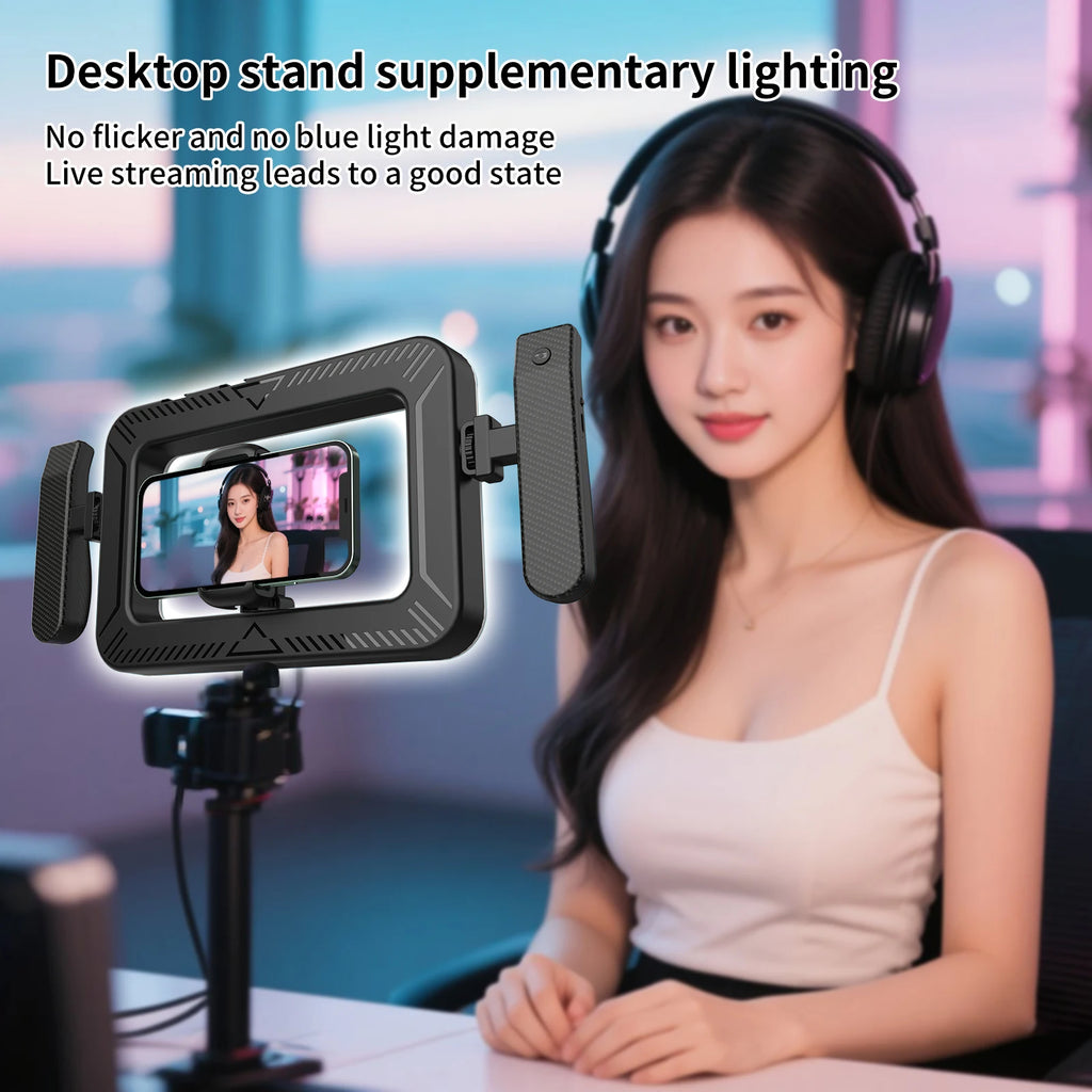 K03 Portable Handheld Ring LED Selfie Light for Phone Photography Live Streaming