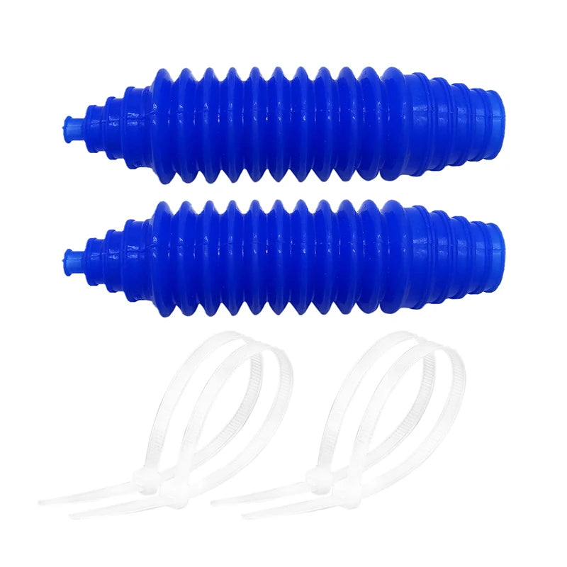 Universal Silicone Rack And Pinion Steering Boot Pinion Boot Gaiter Kit Black Blue