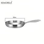304 Stainless Steel Frying Pan NonStick Pan Fried Steak Pot Uncoated Kitchen Cookware For Gas Stove and Induction Cooker