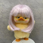 Wig for Upsetduck Doll Wig 24-26cm Head Circumference High Temperature Fibre Hair for Labubu Doll Decoration