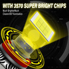 2Pcs  LED H11 9005 9006 HB3 HB4 H8 Headlight Bulbs Projector Lens Light For Car Driving Fog Lamps 6500K 3000K 8000K 12V 24V