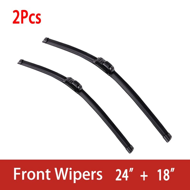 For Dodge Journey 2008-2018 Car Wiper U-type Soft Rubber Boneless Wiper HD Quiet Durable Automotive Wiper 24"+18"