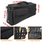 Rear Trunk Side Storage Bag For Jeep Wrangler JK 2007-2017 JL 2018-2025 Trunk Cargo Tool Organizer Luggage Bag Interior Access