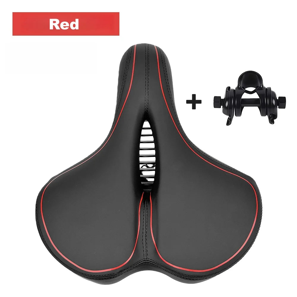 Wide Replacement Bike Saddle,Fit for Indoor & Outdoor Bicycles,Comfortable Bike Seat Cushion for Men & Women,Cycling Bike Parts