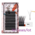 MARIA 10 Cases 3D W Private Label Wholesale Russian Eyelashes Clusters Easy Fan Volume Lashes Extension Y Mix False Mink Makeup
