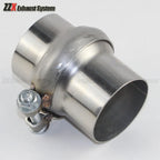 Car Stainless steel exhaust pipe male and female flange universal connection 51mm 63mm 70mm 76mm removable assembly fittings