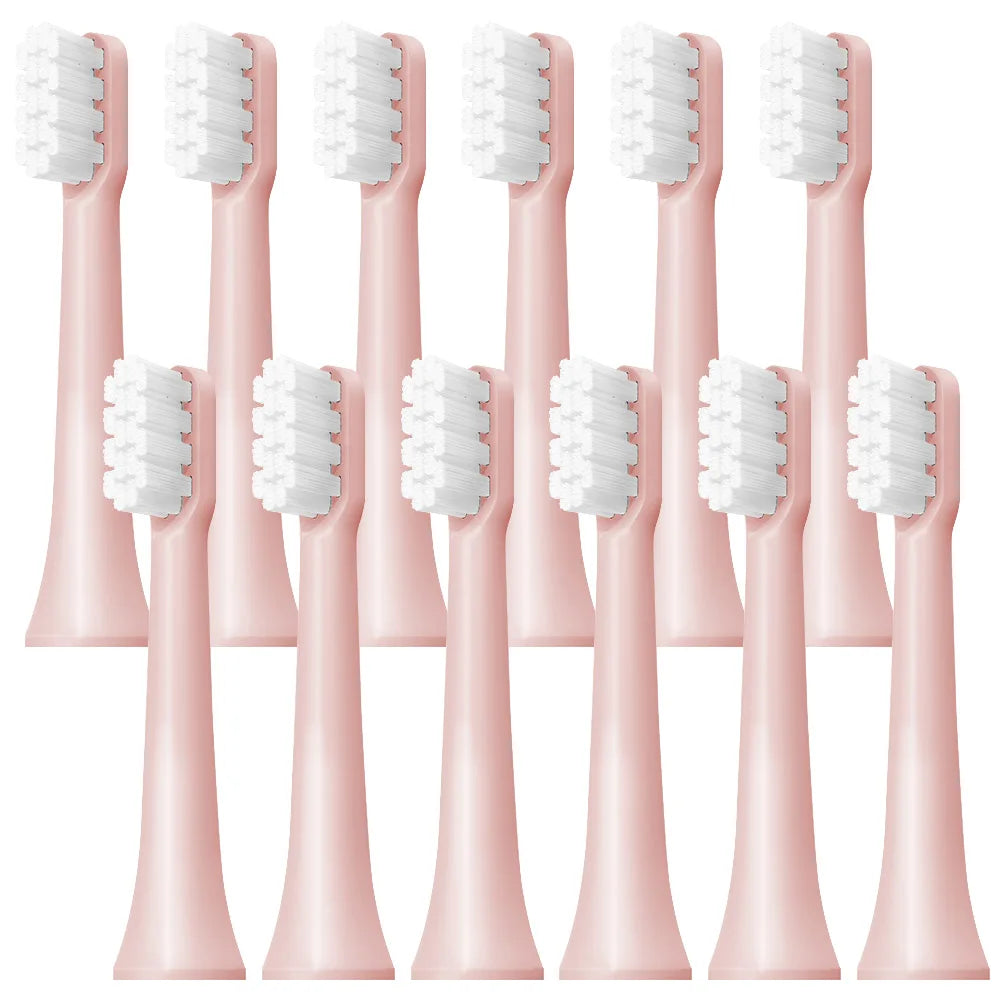 Replacement Brush Heads for MIJIA T100 Electric Toothbrush, DuPont Soft Bristles, 6/12pcs