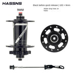Hassns Cube Pro 7 32/24 Hole mtb Rear K7 Noisy Hub 4 Bearing 6 Pawl 120 Click Bicycle Cube Suitable For 7/8/9/10/11/12 Speeds