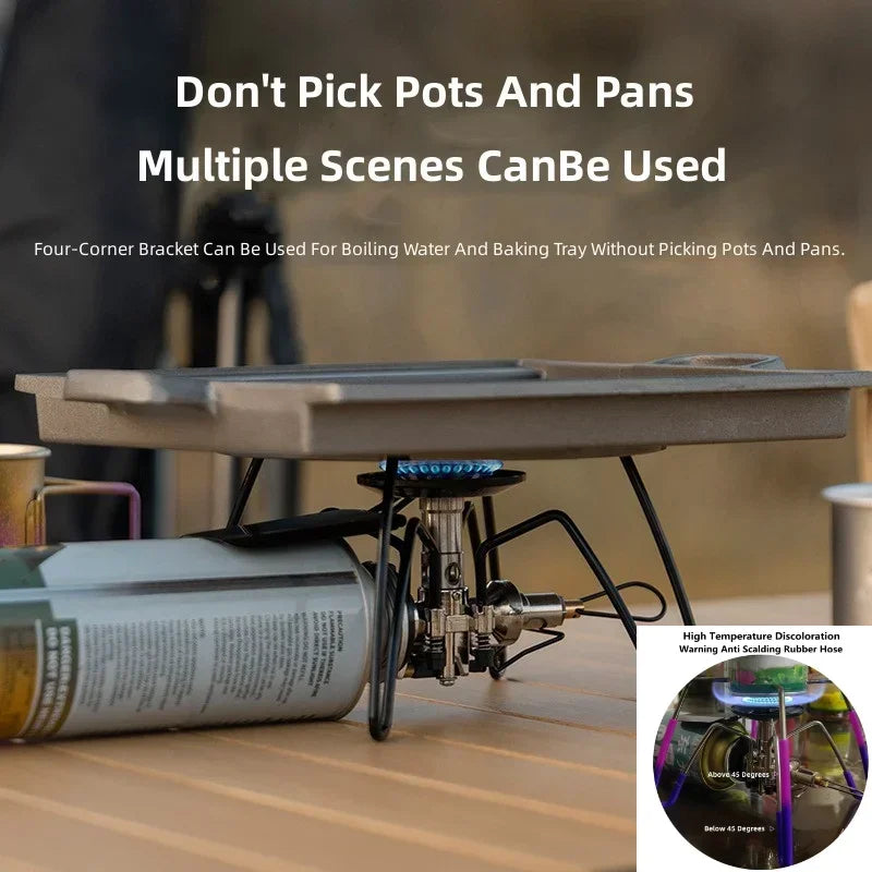 Mountainhiker Outdoor Portable Folding Spider Stove Camping Camping Picnic Stove Stove Stove Barbecue Stove Household Stove Head
