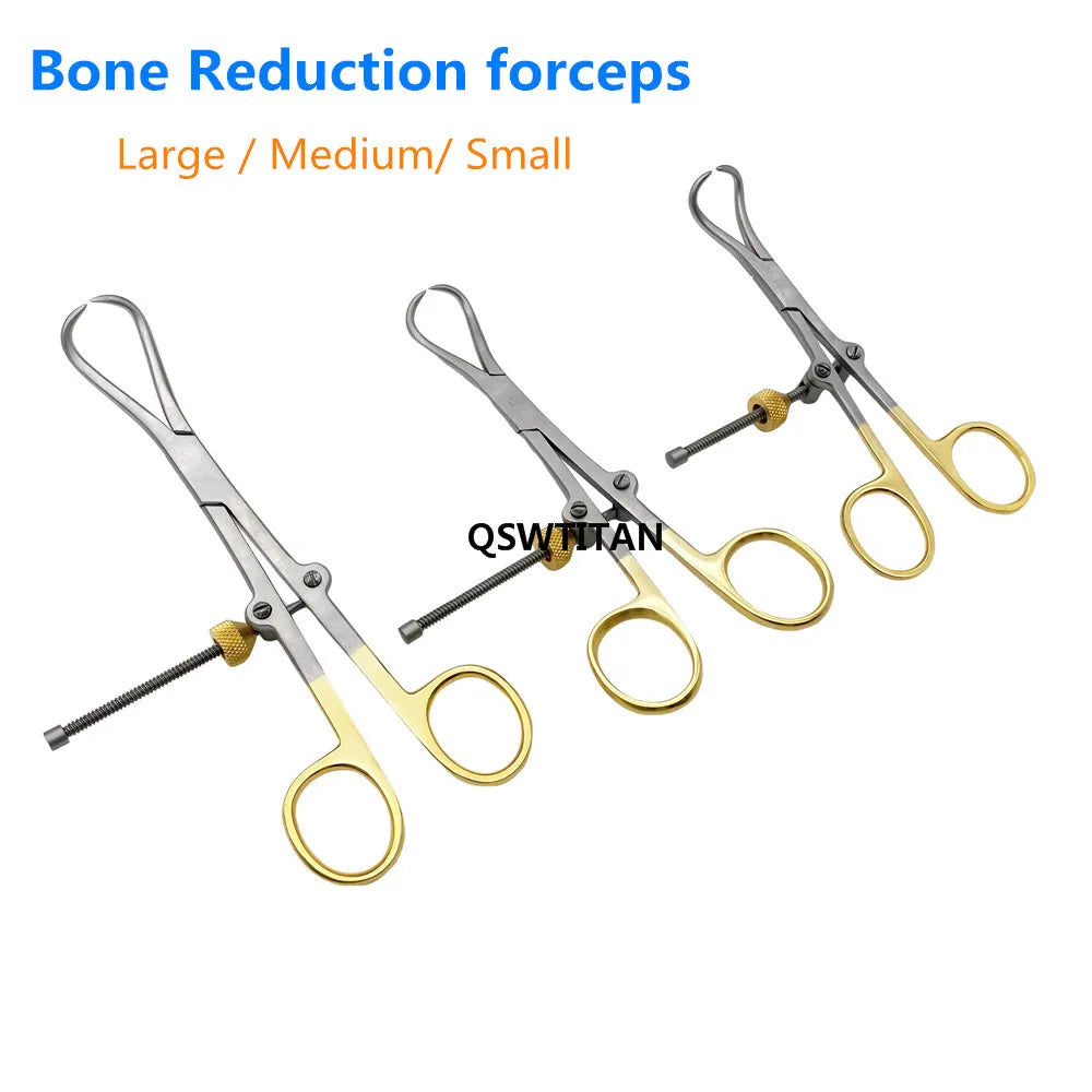 QSWTITAN  Stainless Steel Reduction Forceps with Pointed Bone Locking Forceps Plate Holding Orthopedic Surgery Instrument