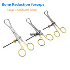 QSWTITAN  Stainless Steel Reduction Forceps with Pointed Bone Locking Forceps Plate Holding Orthopedic Surgery Instrument