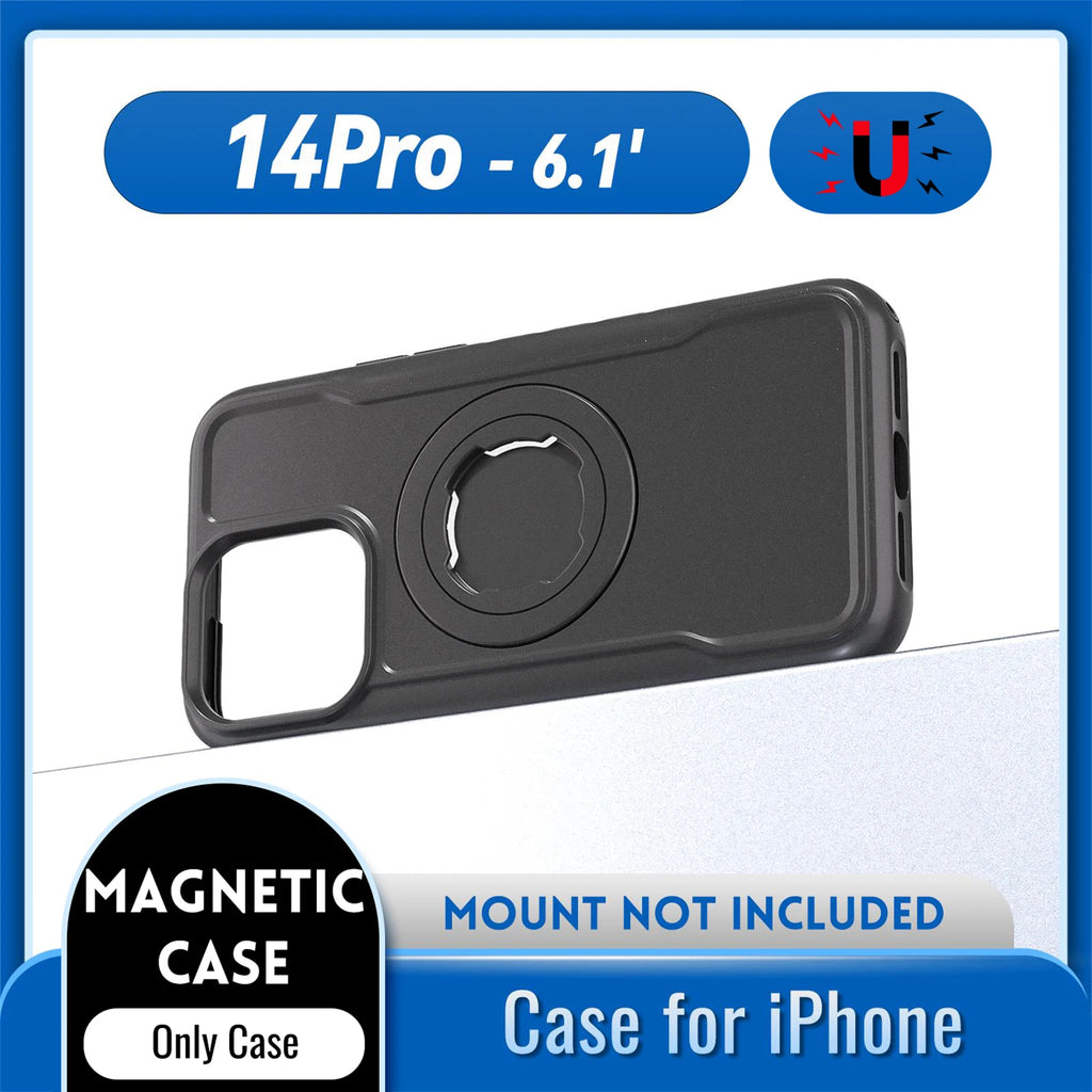 Magnetic Shockproof Case For iPhone 17 16 15 14 ProMax Charging Cover with Lock-in Design fit Quad-style Motocycle/Bike