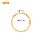 10pcs/Set 10-40cm Wooden Embroidery Hoops Frame Set Bamboo Embroidery Hoop Rings For DIY Cross Stitch Needle Craft Tool