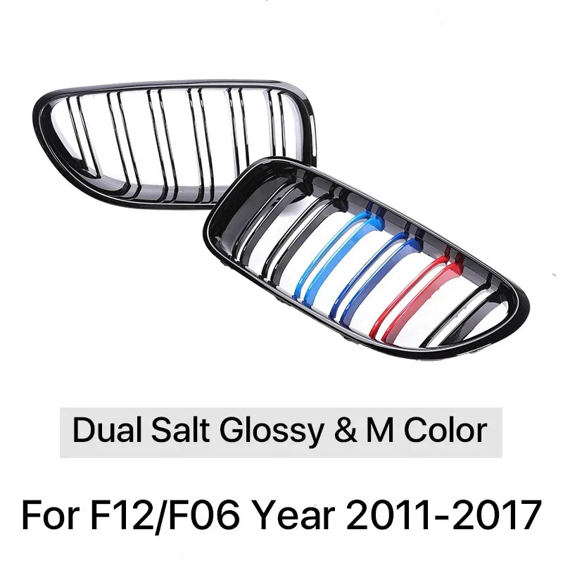 BMW 6 Series F12 F13 F06 2011-2017 Lower Grille Mesh Cover Chrome Black M6 Style