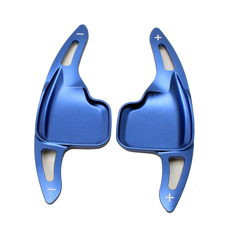 Steering Wheel Paddle Shifter Extensions 1 Pair Aluminum for BMW F30 F31 F32 Blue