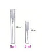 50/100/batch 2ml3ml5ml plastic snap bottle leakproof mini perfume bottle lightweight portable moisturizing spray bottle