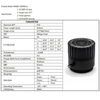 WGWK 4K 12MP CS Mount CCTV Lens 1/1.8" Format Manual Iris 5-50mm Industrial Zoom Lens For Machine Vision Surveillance IP Camera