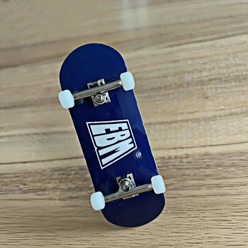 34mm Colorful Maple Wood Fingerboard Complete Set with Trucks - Blue, Orange, Purple, Red, Green