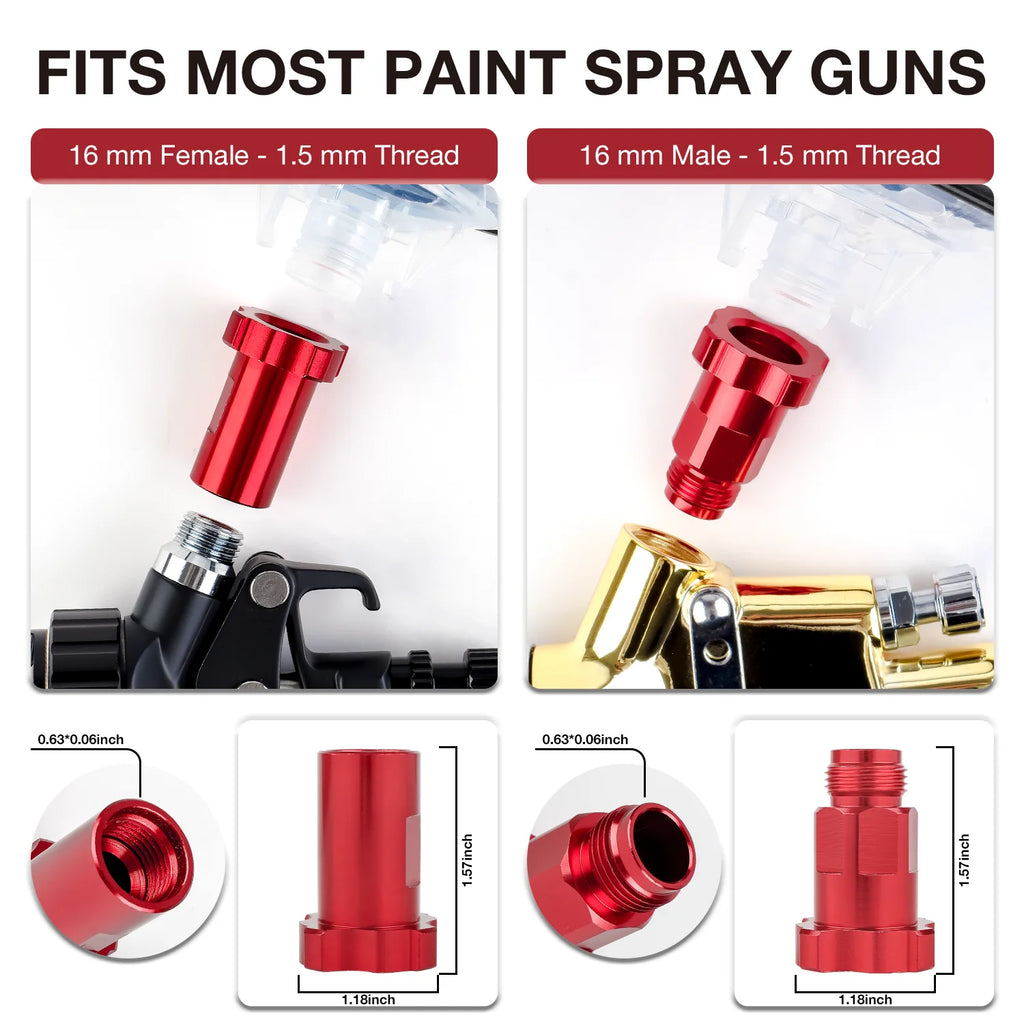 10/25/50Pcs Spray Gun Paint Mixing Cup H/O Quick Cup Spray Gun Tank 20.3oz/600ML Disposable Paint Cup with Spray Gun Cup Adapter