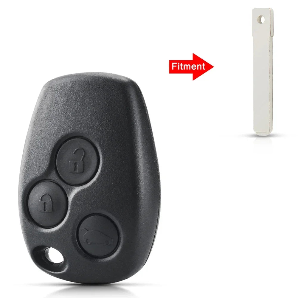 KEYYOU Remote Key Shell Case No Blade for Renault/Dacia/Nissan 2 or 3 Button 10pcs