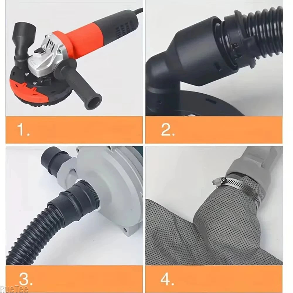 Angle Grinder Dust Shroud Cover for Concrete Surface Grinding, 100-115mm/125mm/150mm