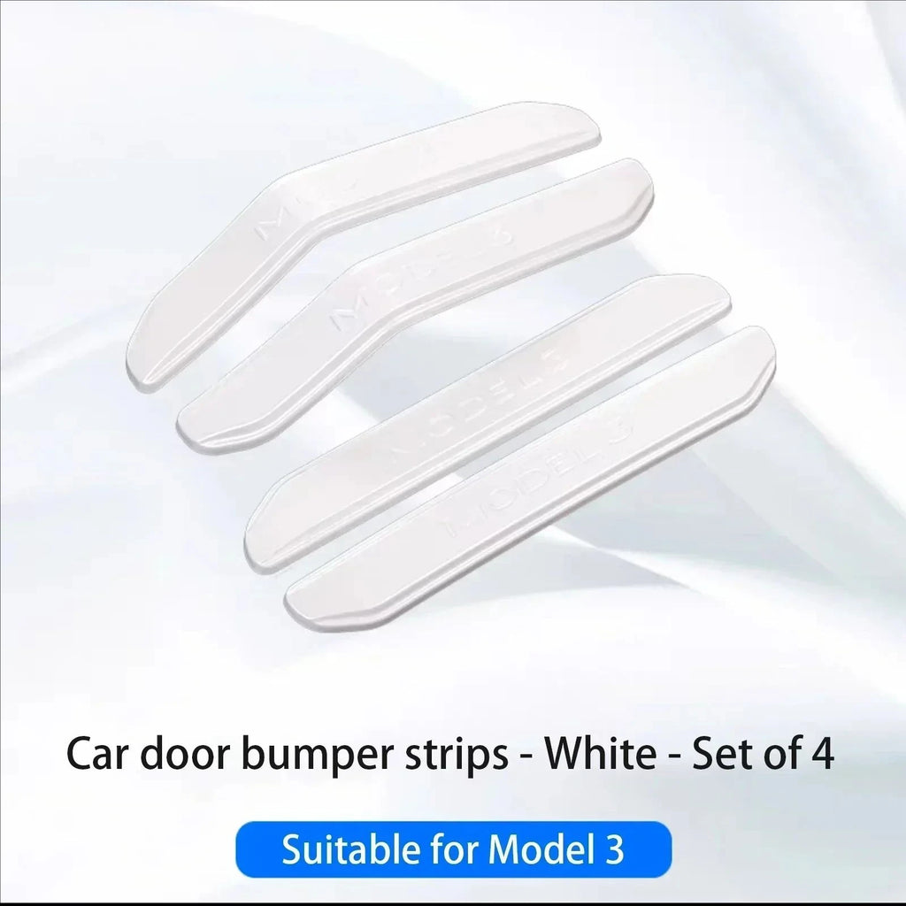 4PCS For Tesla Model 3 Y Juniper Highland 2025-2020 ABS Car Door Edge Stickers Anti-collision Strip Protection Decal Accessories