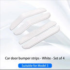 4PCS For Tesla Model 3 Y Juniper Highland 2025-2020 ABS Car Door Edge Stickers Anti-collision Strip Protection Decal Accessories