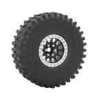Metal 1.9 Beadlock Wheel Rim Tires Set for 1/10 RC Crawler Car Axial SCX10 III AXI03007 90046 TRX-4 Redcat GEN 8