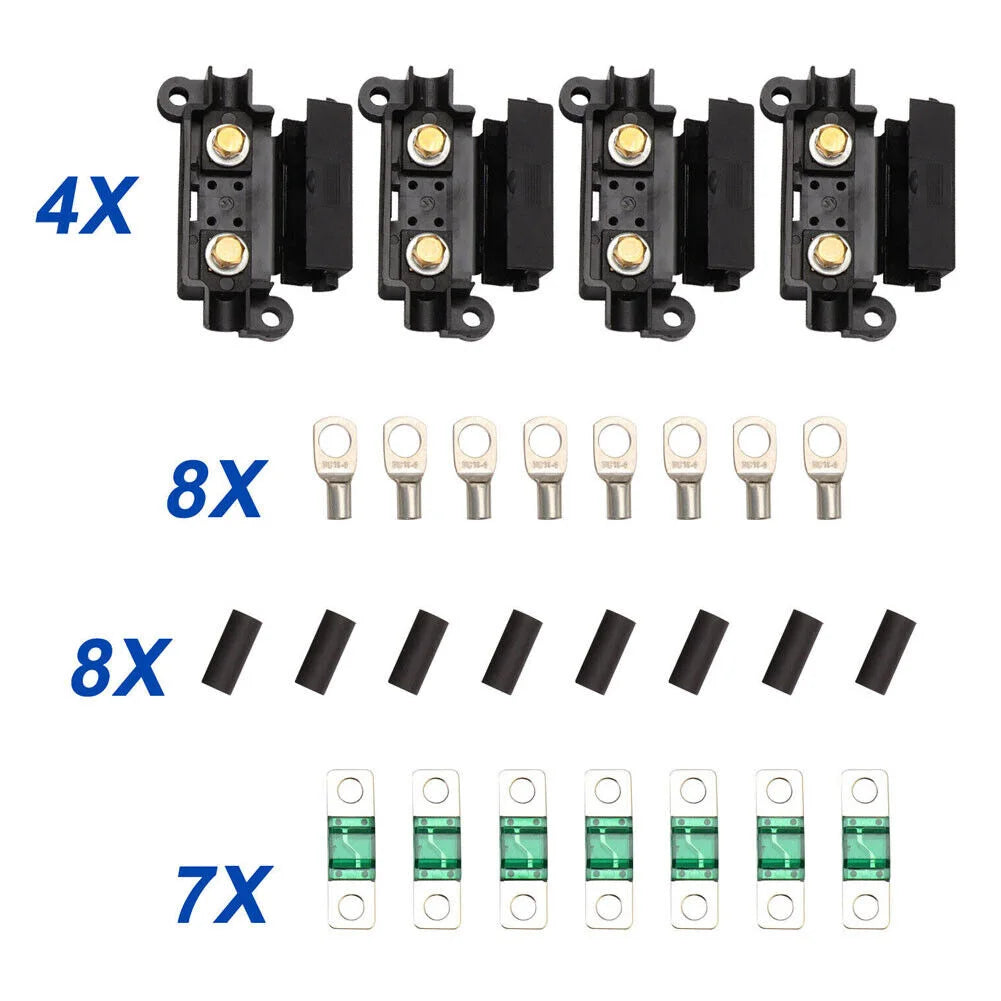 40A MIDI FUSE KIT 4 ANS Holder 7 X 40 AMP Fuses Midi Fuses Kit For Redarc BCDC Dual Battery Car Accessories