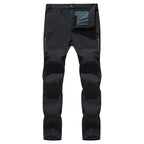 Fanuocetar Mens Hiking Pants Winter Warm Fleece SoftShell Waterproof Windproof Outdoor Ski Trekking Climbing Thick Rain Trousers