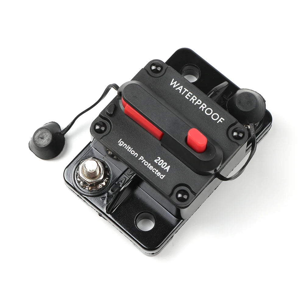 DaierTek 20A-300A Circuit Breaker 12V Trolling with Manual Reset Boat Manual Power Protect for Audio Fuse Car 48VDC Waterproof